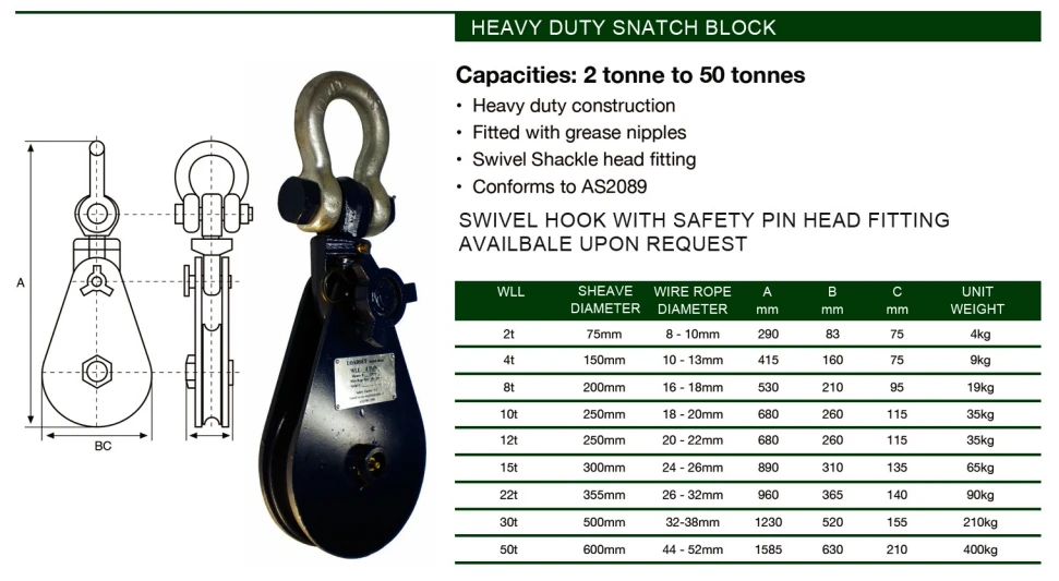 snatch block with hook (2) snatch block with hook (2)